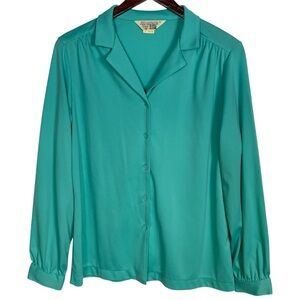 Vintage Sears Women's Teal Polyester "The Shirt"
